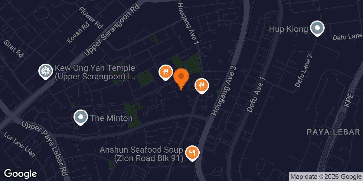 Map showing Paya Lebar Wellness Centre