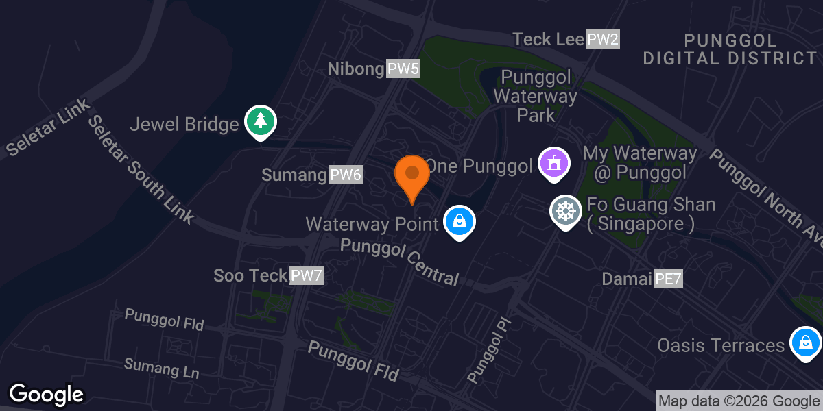 Map showing Punggol's Fat Loss Expert - THISISHANONG Personal Training