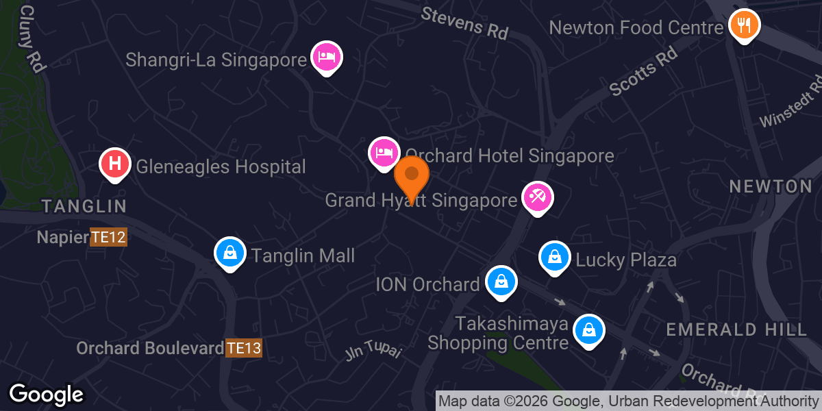 Map showing RAW Active Personal Training Orchard