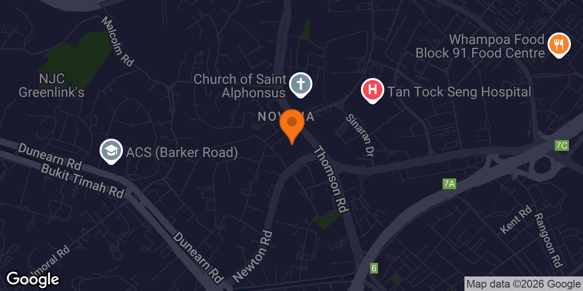 Map showing Royal Thai Fitness Muay Thai