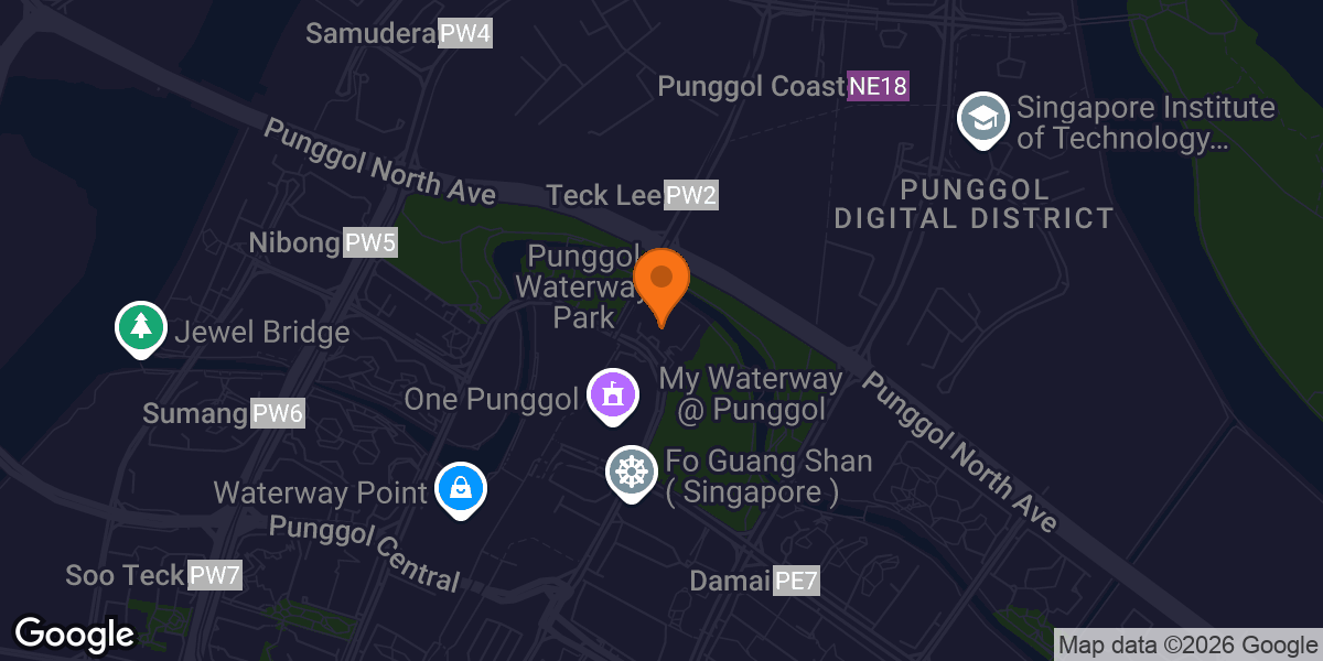 Map showing SAFRA Punggol