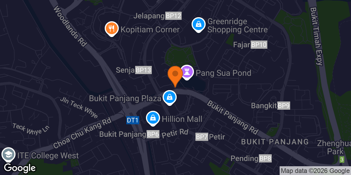 Map showing Senja-Cashew Community Club