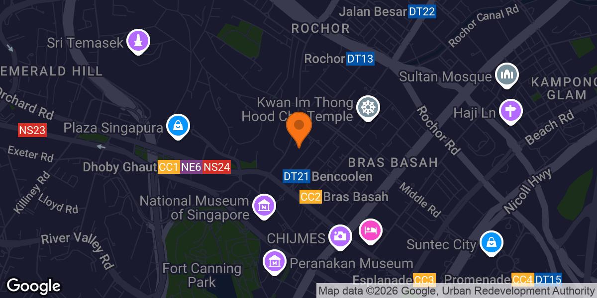 Map showing Snap Fitness Prinsep Street