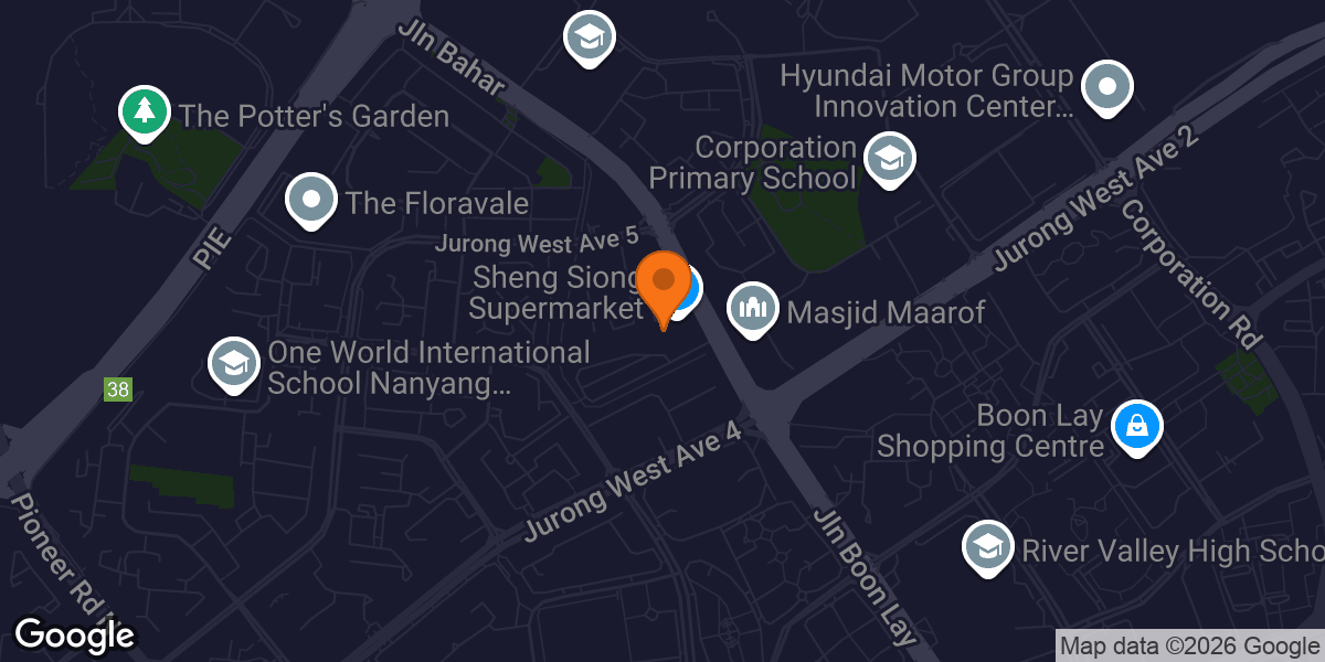 Map showing Spartans Boxing Club