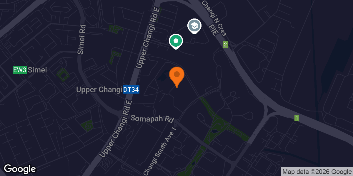 Map showing SUTD Gym Fitness Centre