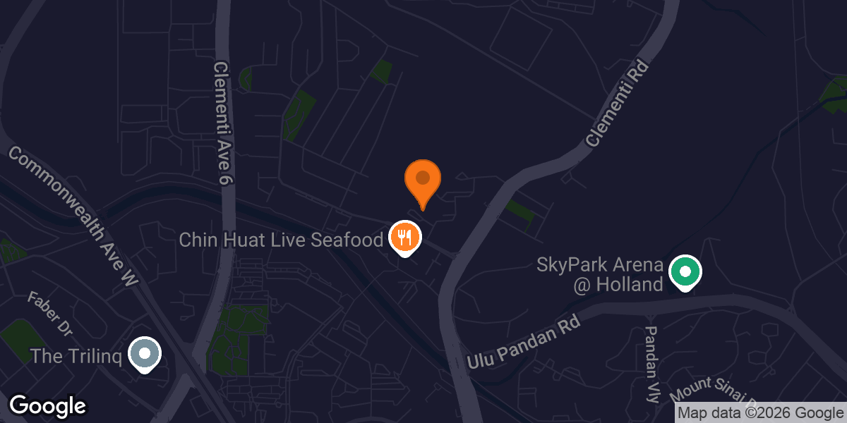 Map showing The Gym Pod @ 113 Clementi Sunset Way