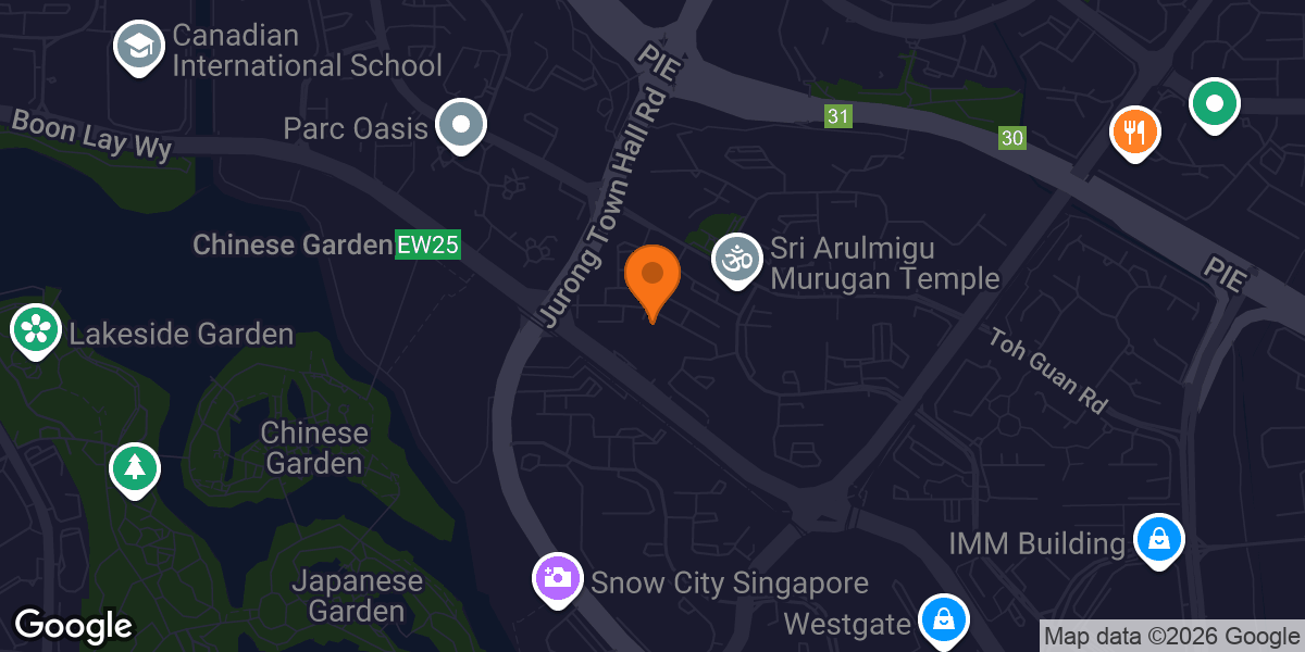 Map showing The Gym Pod