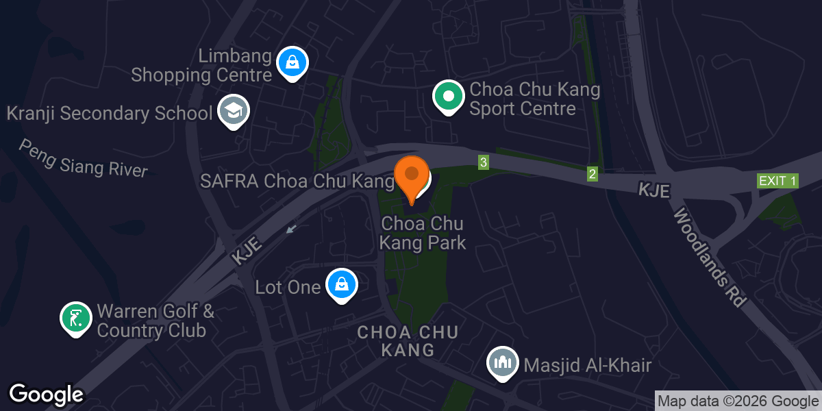 Map showing The Ring Boxing Community CCK