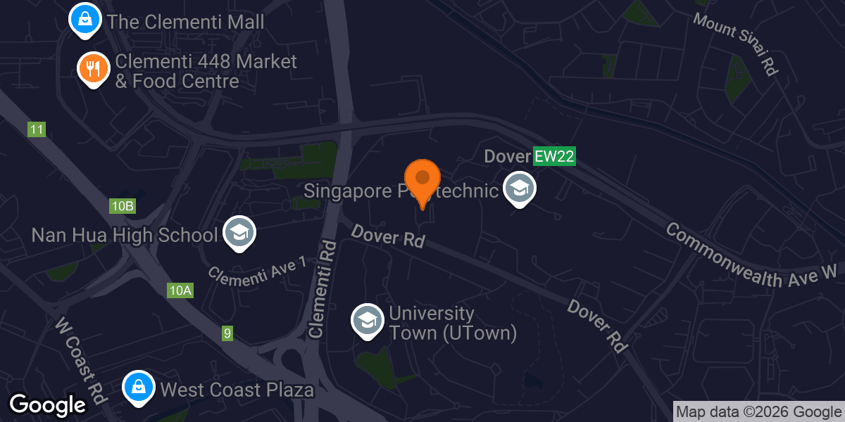 Map showing The Yard Gymnastics Dover