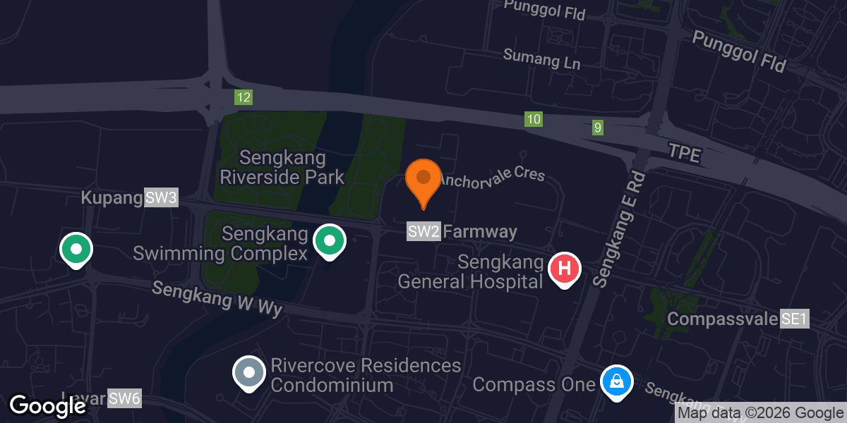 Map showing TYFIT@Anchorvale