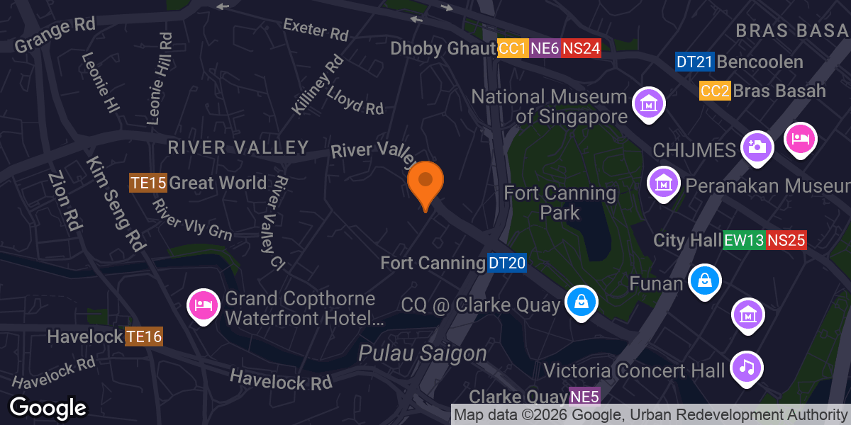 Map showing UBX River Valley