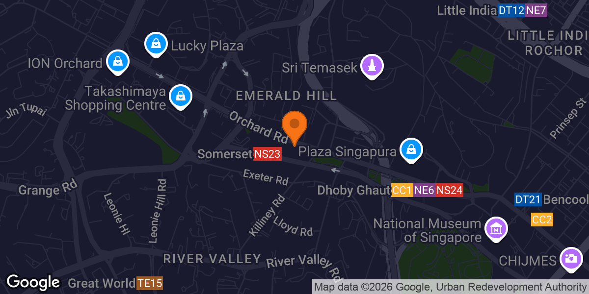 Map showing UFIT Clinic Orchard