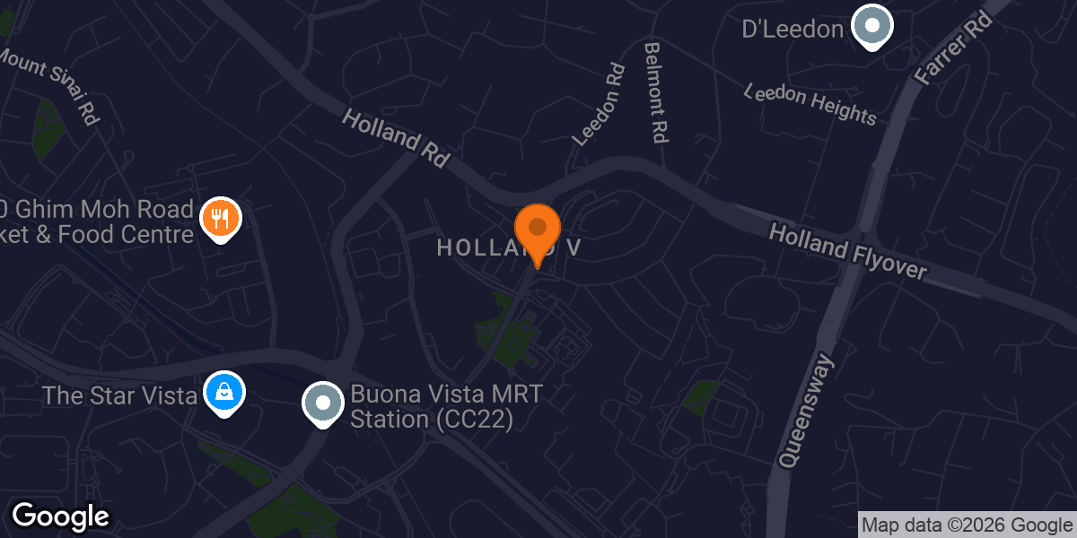 Map showing Virgin Active Holland Village