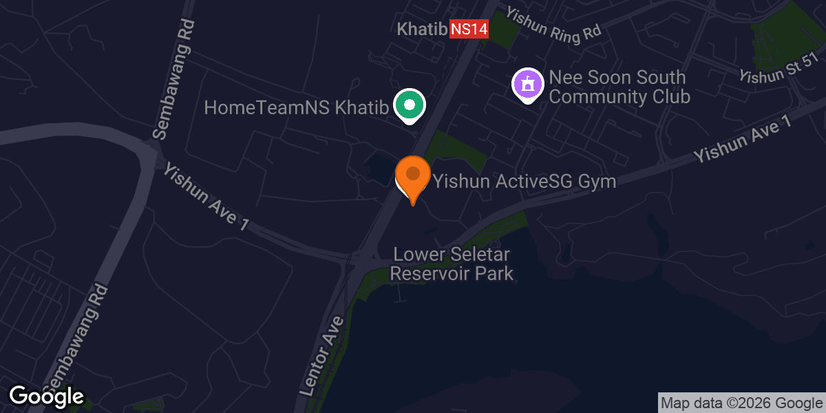 Map showing Yishun Sport Centre