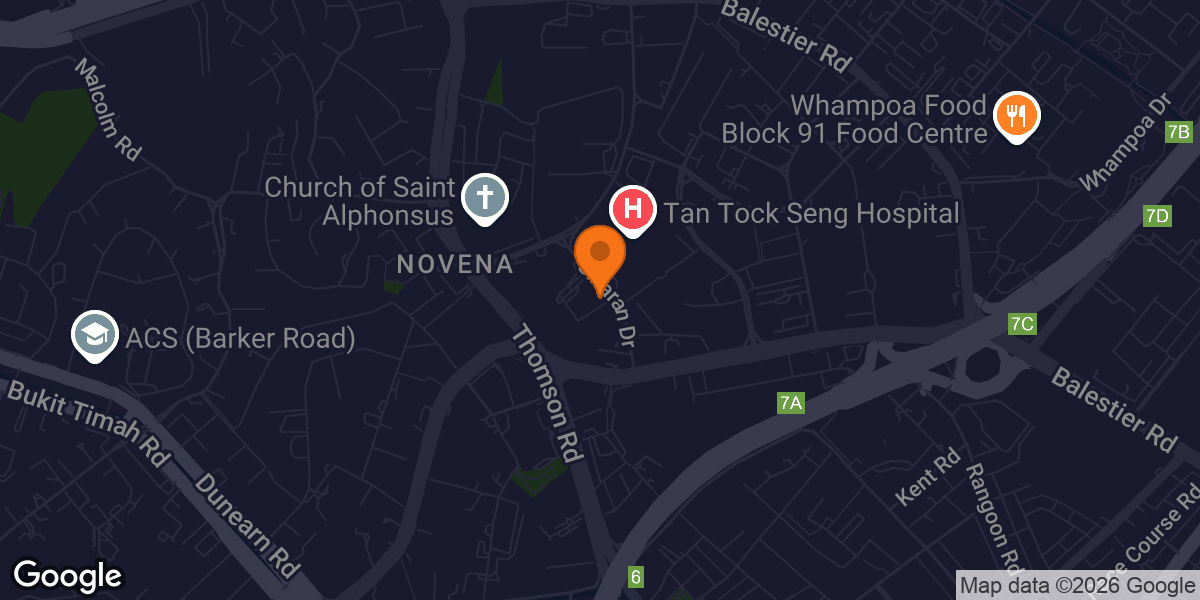 Map showing Yoga Movement Novena