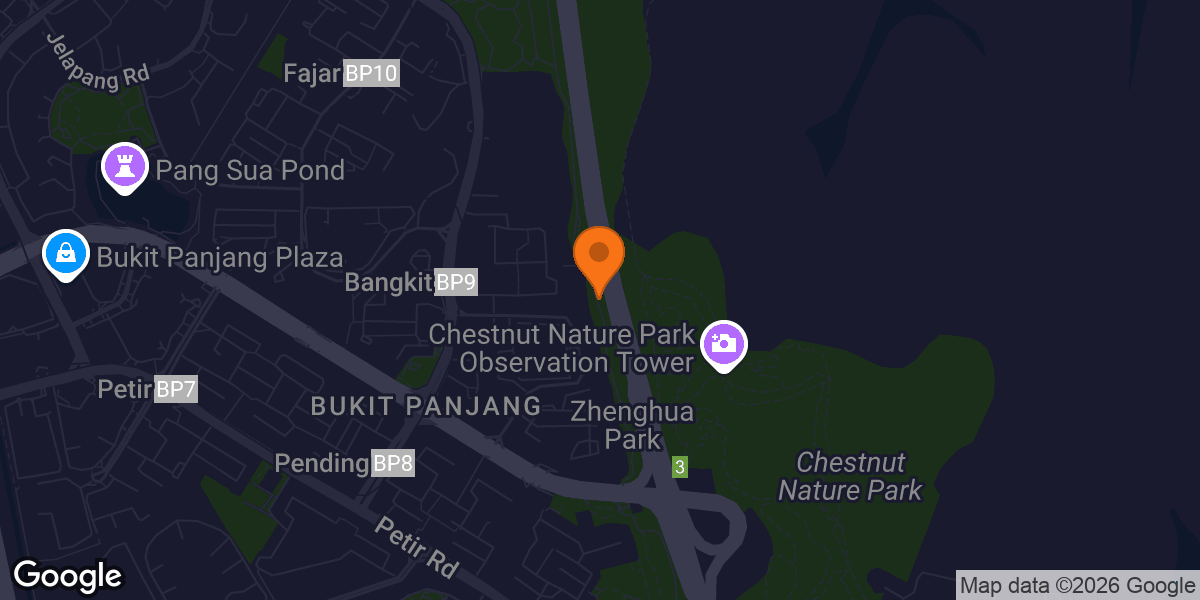 Map showing Zhenghua Park Fitness Corner